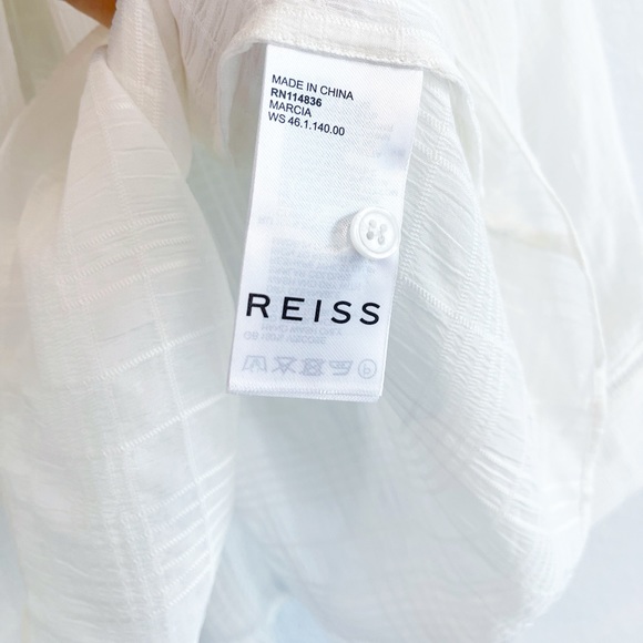 REISS MARCIA LADDER INTEREST BLOUSE New With Tags - Picture 10 of 14